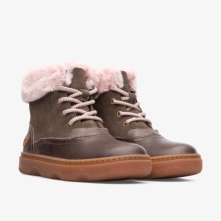 Camper Kiddo Kids Winter Boots US-95034 Brown USA Stockists